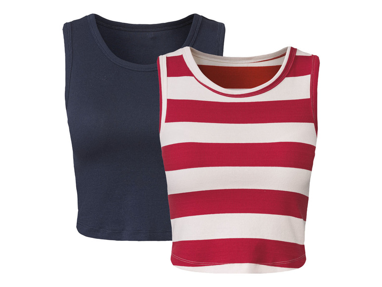 Aller en mode plein écran : esmara® Lot de 2 crop-tops femme - Image 2