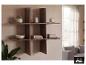 Étagère murale LIVARNO® décor chêne, ornée de plantes et de livres. [image générée par l'IA]