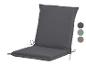 Un coussin de chaise de jardin gris Livarno Living avec des cordons.