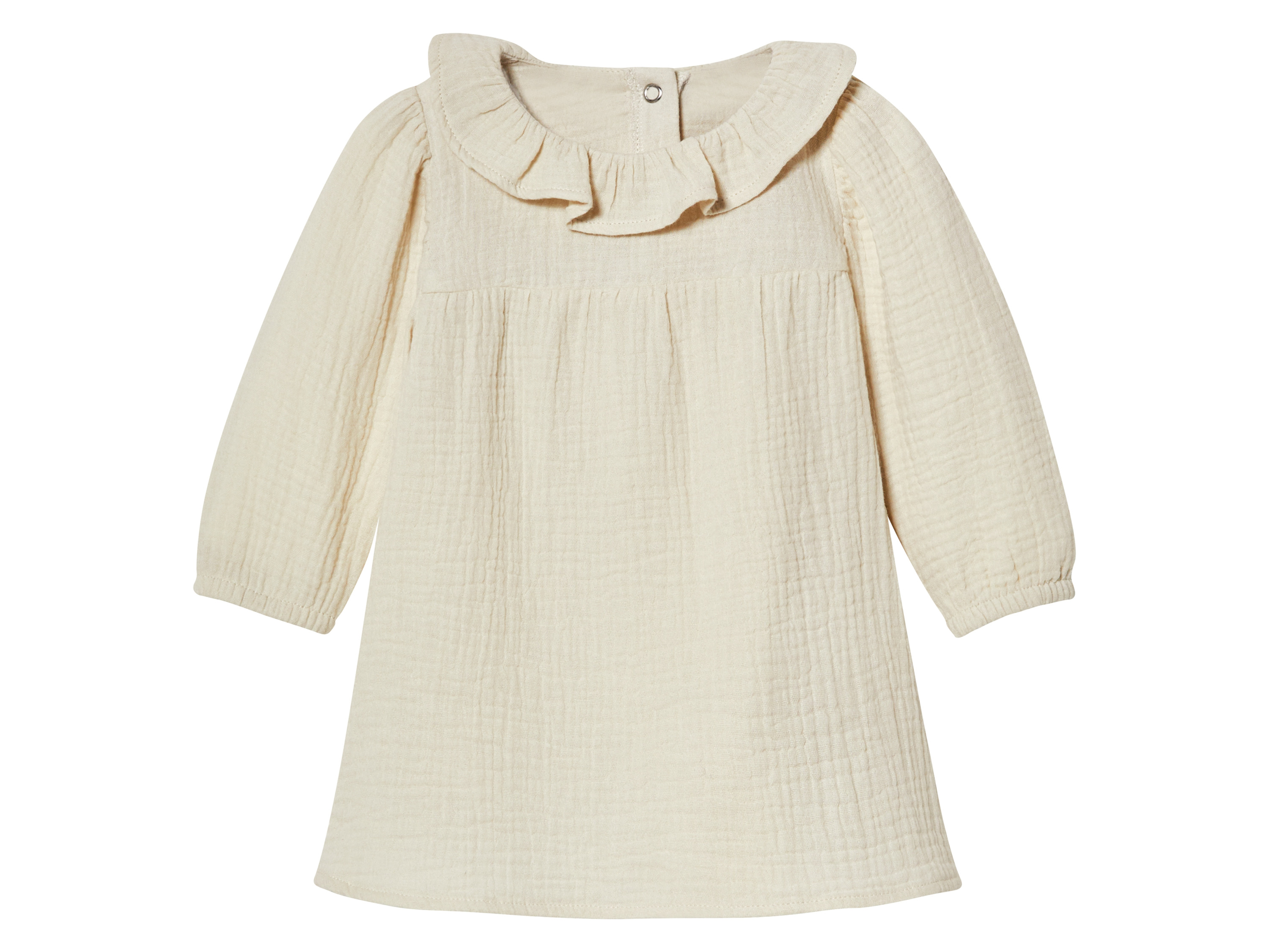 lupilu® Robe en mousseline bébé (beige, 50/56)