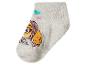 Chaussette enfant avec motif de chiot et de cœurs.