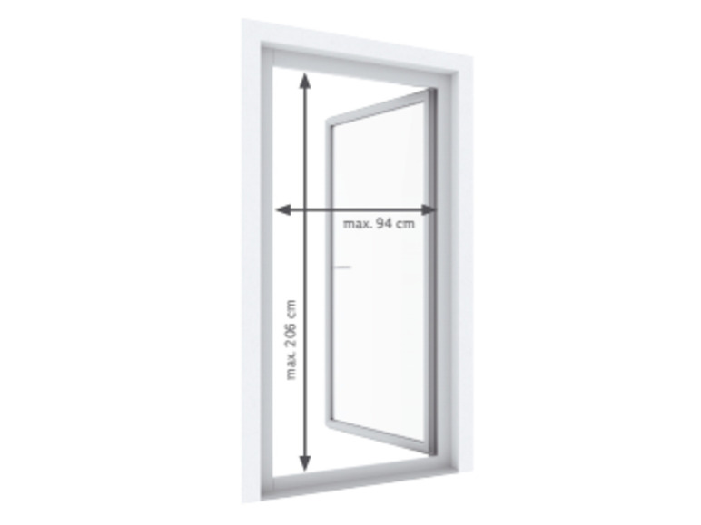 Aller en mode plein écran : LIVARNO home Porte-moustiquaire en aluminium, 100 x 210 cm - Image 12