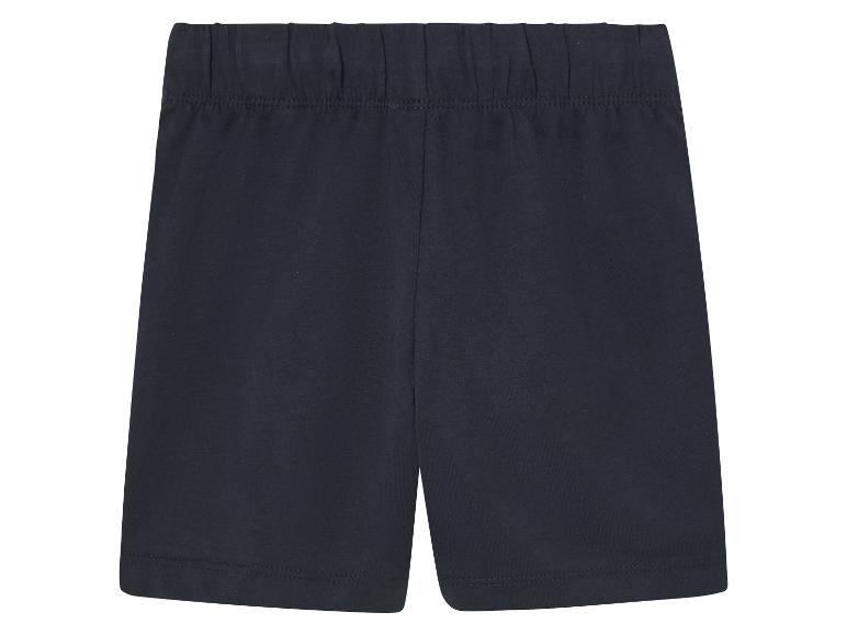 Shorts en jersey bleu marine pour enfants.