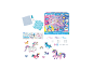 Kit de création Aquabeads licorne avec perles, vaporisateur et modèles de design.
