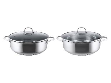 SILVERCREST® Casserole en acier inoxydable, Ø 28 cm