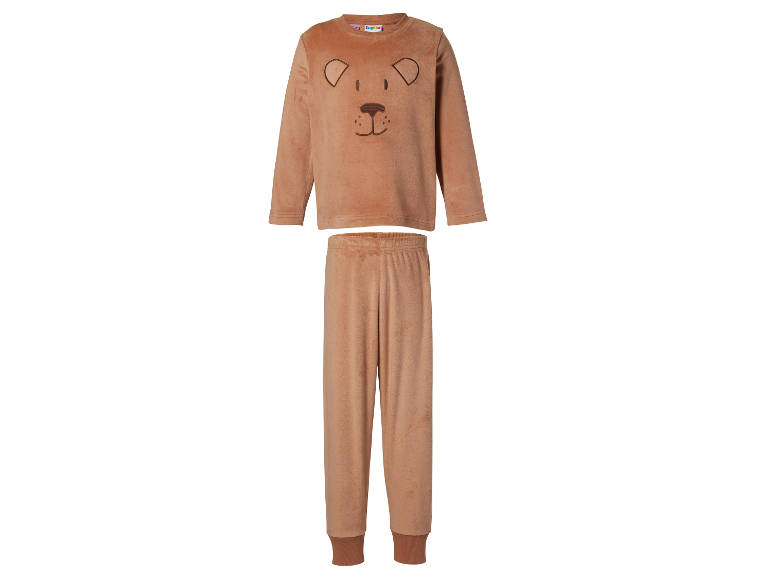 Pyjama en peluche pour enfants LUPILU® avec motif tête d'ours