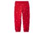 Pantalon de jogging rouge pour enfants avec motif flocon de neige