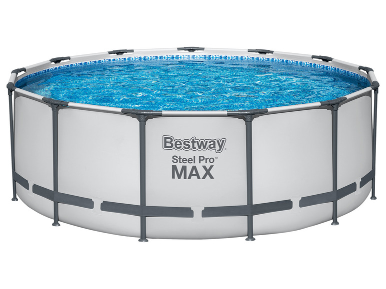 Aller en mode plein écran : Bestway Kit de piscine complet Steel Pro MAX™ Frame Pool, avec pompe de filtration, Ø 396 x 122 cm - Image 1