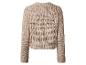Pull beige en grosse maille, vue arrière.