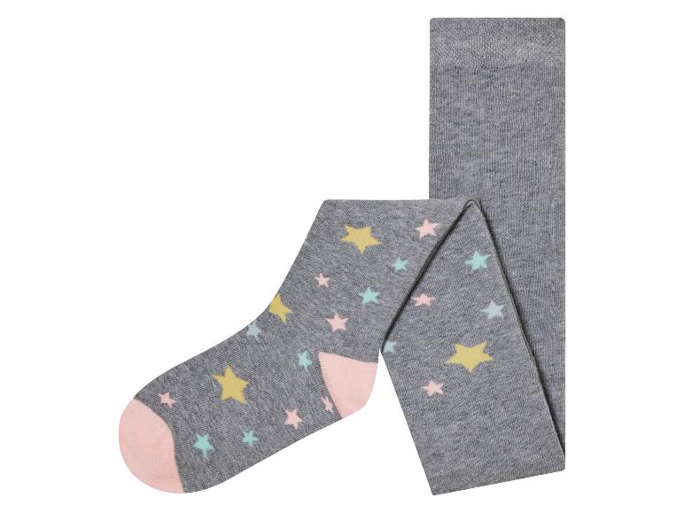 Collants gris à motifs d'étoiles.