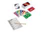 Jeu de cartes UNO Deluxe de MATTEL avec cartes, bloc de score et crayon.