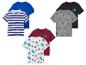 Lots de t-shirts pour garçons : rayures, animaux et unis.