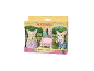 Ensemble de figurines de la famille Fennec Fox avec poussette, dans une boîte colorée.