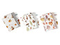 Serviettes de cuisine avec des motifs de feuilles d'automne, de champignons et de citrouilles.