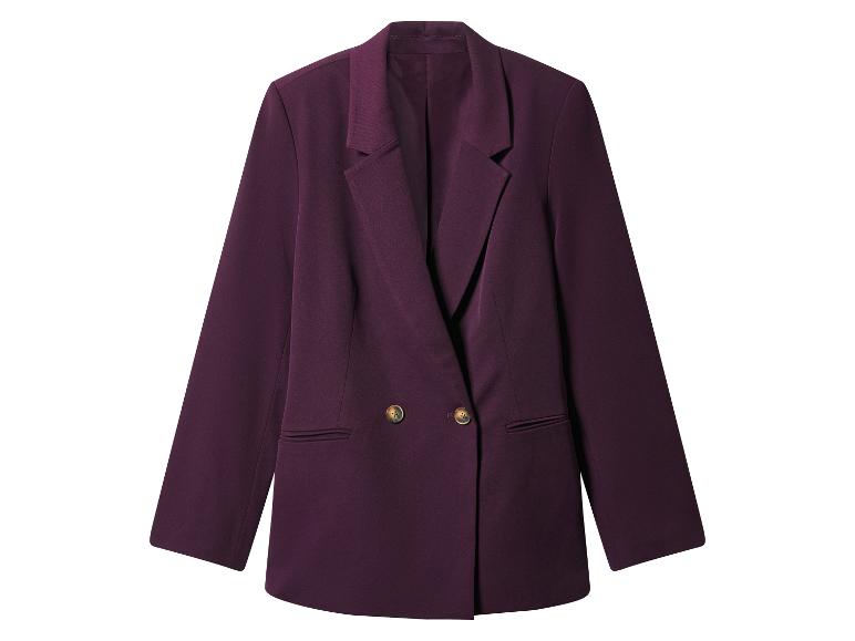 Blazer croisé violet foncé à deux boutons