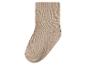 Chaussette côtelée beige unique sur fond blanc