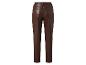 Pantalon en cuir marron