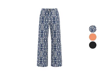 ESMARA® Pantalon large en satin femme
