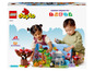 Ensemble de jeu Lego Duplo avec des animaux et un tapis de jeu.