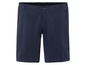Short bleu marine avec taille élastique.