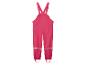 Salopette de pluie rose pour enfant.