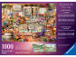 Puzzle de 1000 pièces présentant une illustration colorée et détaillée d'un fleuriste.