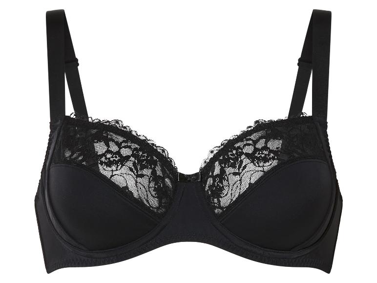 Soutien-gorge noir en dentelle.