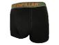 Boxer noir pour homme avec ceinture verte et inscription