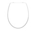 Un abattant de toilettes blanc