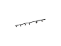 Système de spots sur rail noir BRILONER avec six spots orientables.