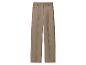 Pantalon large beige pour femme avec pli