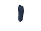 Semelle intérieure ou insert de chaussure bleu foncé sur fond blanc.
