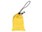 Un sac jaune ZOOafari avec un cordon et un mousqueton.