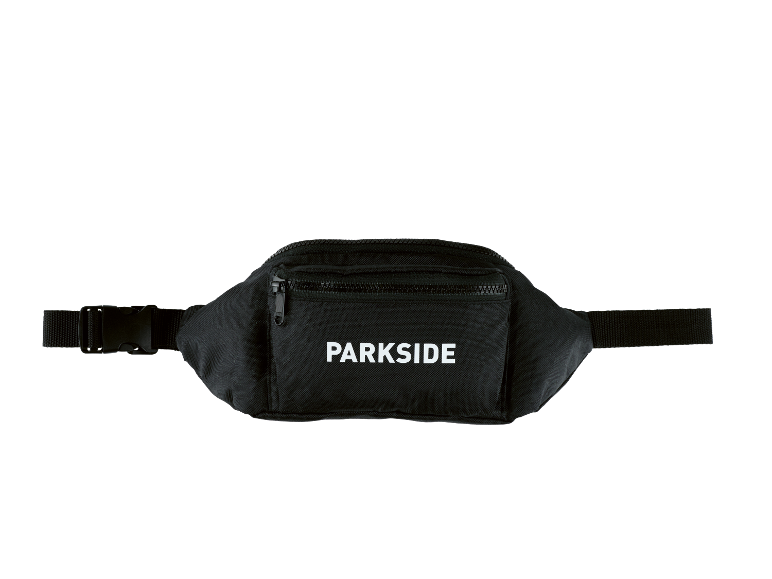 Sac banane noir Parkside avec fermeture éclair.