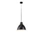 Lampe suspendue noire avec un abat-jour en métal