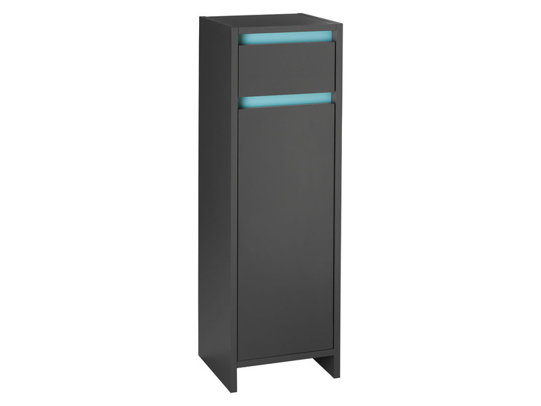 Aller en mode plein écran : LIVARNO home Armoire latérale de salle de bains Oslo, 32 x 99 x 30 cm, anthracite - Image 7