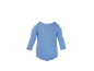 Body bébé à manches longues bleu clair