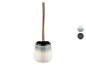 Brosse de toilettes avec manche or rose et support en céramique dégradé