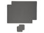 Ensemble de sets de table et de sous-verres gris