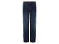 Jeans bleu foncé, coupe droite.