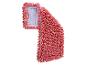 Embout de balai Vileda en microfibre rouge.