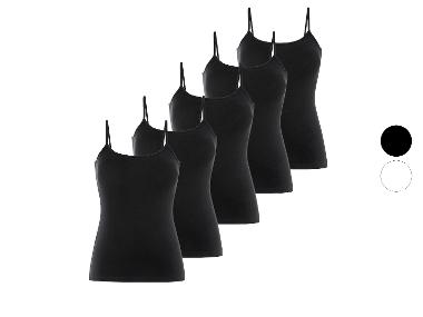 esmara® Lot de 5 débardeurs spaghetti femme