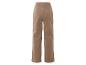 Pantalon en velours côtelé marron pour femme.