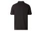 Polo noir à manches courtes, vue de dos