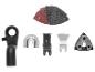 Accessoires Parkside pour outils multifonctions : lames, papiers abrasifs et accessoires.