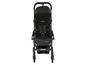 Une poussette double Maxi-Cosi noire.