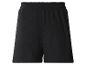 Short noir avec taille élastique et texture froissée.