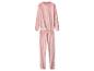 Ensemble de pyjama en velours rose à pois