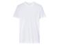 Un t-shirt blanc à manches courtes.