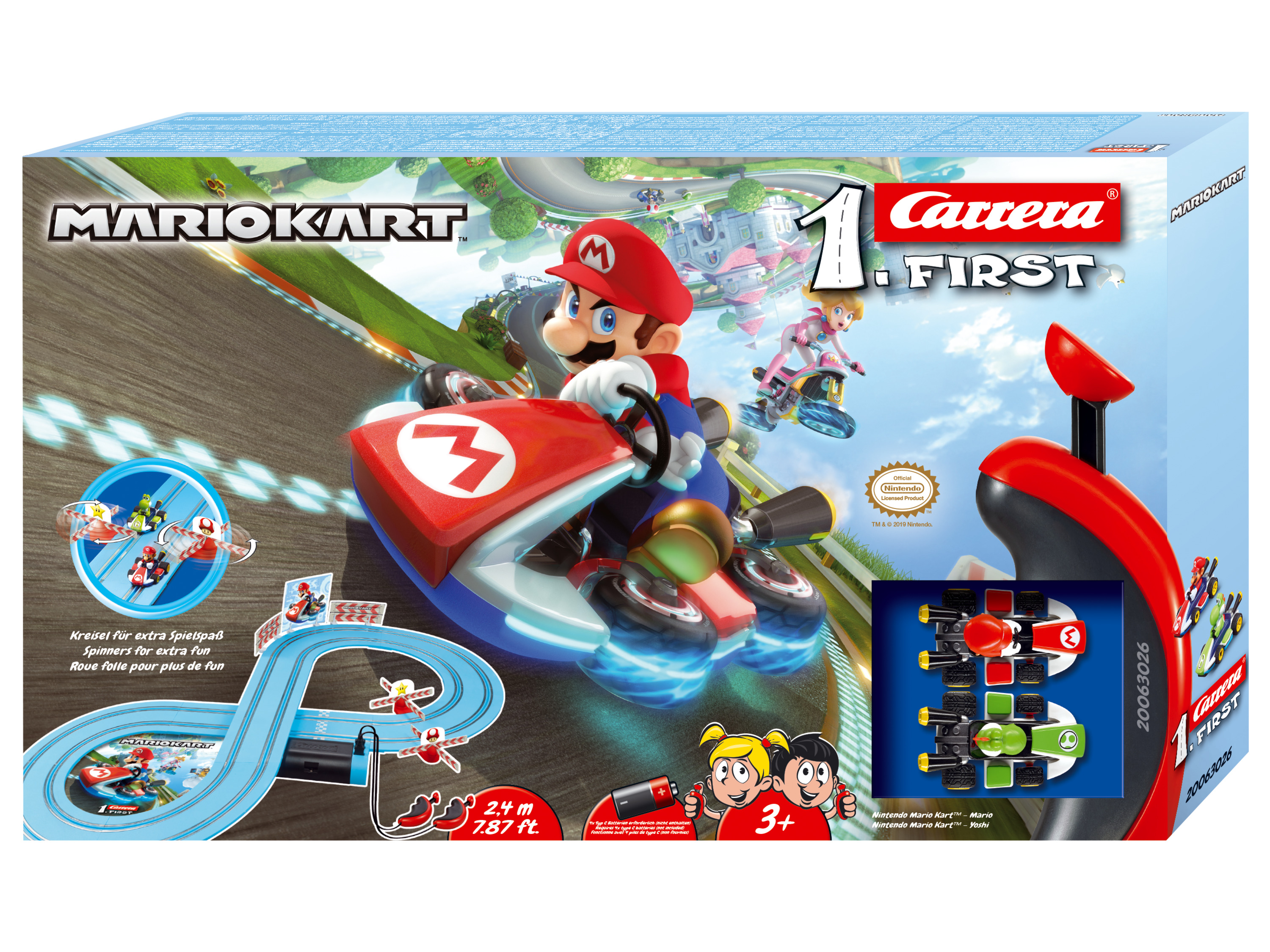 Carrera Circuit de course FIRST pour tout-petits (Mario Kart)
